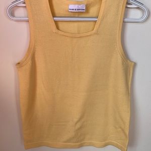 Croft & Barrow yellow tank